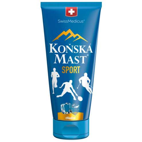 SwissMedicus Koňská mast Sport chladivá - Конская мазь Спортивная охлаждающая 200 мл